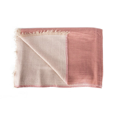 Merino Boiled Wool Throw soft pink cream