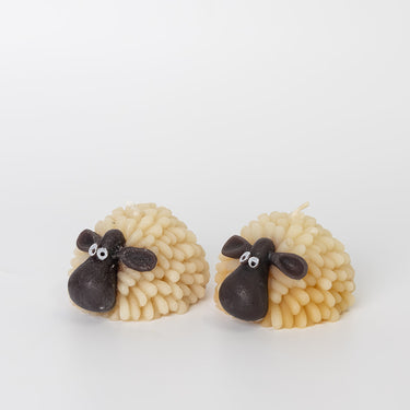 Beeswax sheep candle