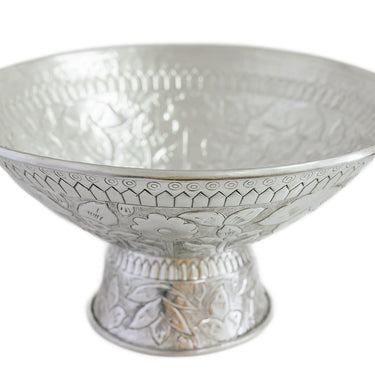 embossed floral aluminium champagne ice bowl