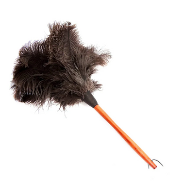 brown ostrich feather duster