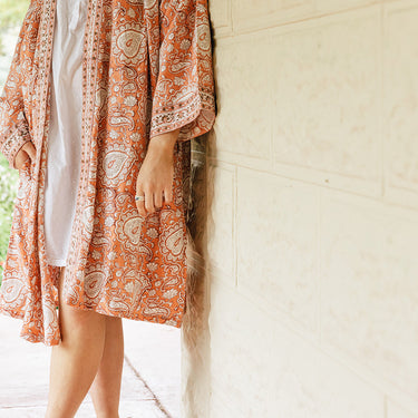 Anokhi mid length cotton kimono