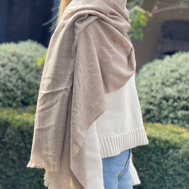 hand-loomed cashmere stole