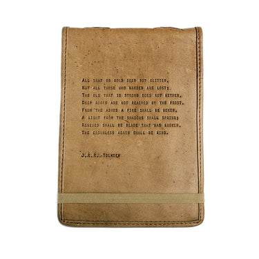 JRR Tolkein quote leather journal