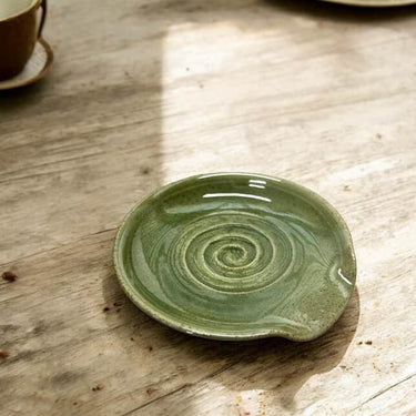 Hand-built spoon rest
