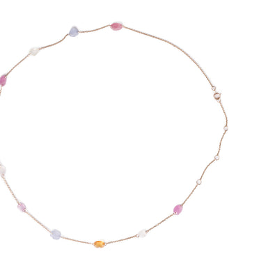 multi sapphire 9ct necklace