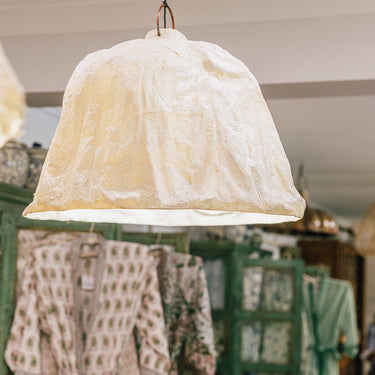 resin & canvas pendant lamp