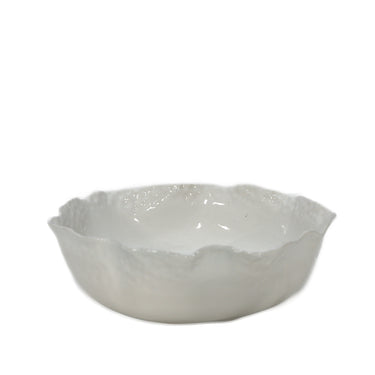 White Ceramic Irregular Bowl