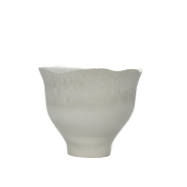 Ceramic Irregular Vase White