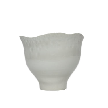 Ceramic Irregular Vase White