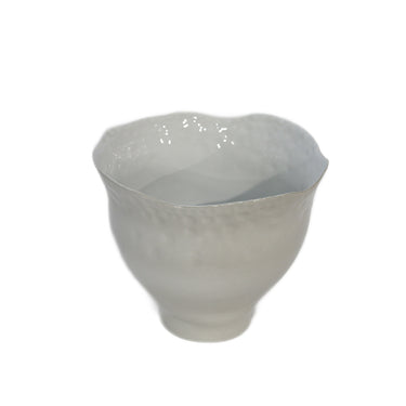 Ceramic Irregular Vase White