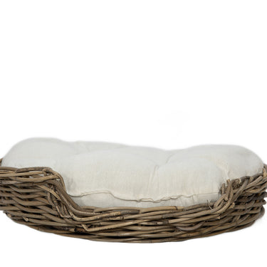 Kubu rattan dog bed w cushion