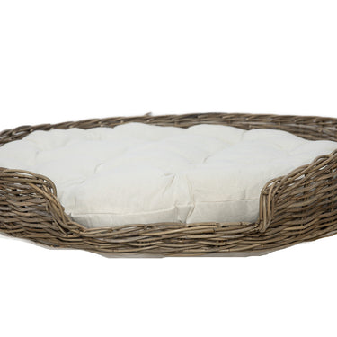 Kubu rattan dog bed w cushion