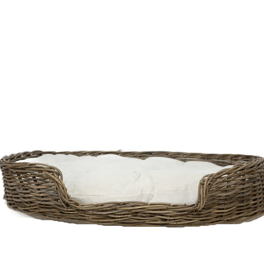 Kubu rattan dog bed w cushion