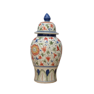 Finial Topped Ginger Jar