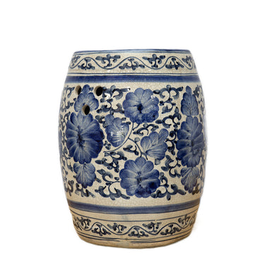 Ceramic Hand Painted Drum Stool