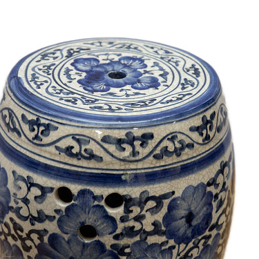 Ceramic Hand Painted Drum Stool