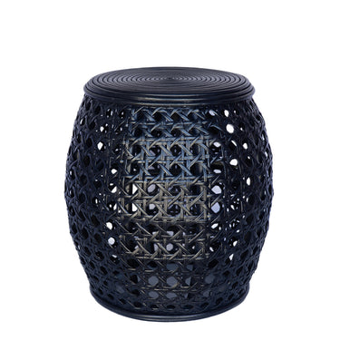 Wicker Drumstool/ Sidetable