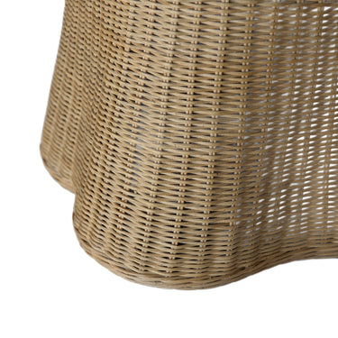Ruffle Rattan Console