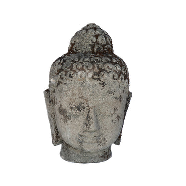 Carved Stone Buddha Head