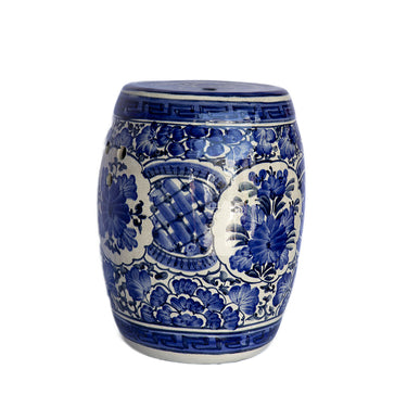 Ceramic Hand Painted Drum Stool