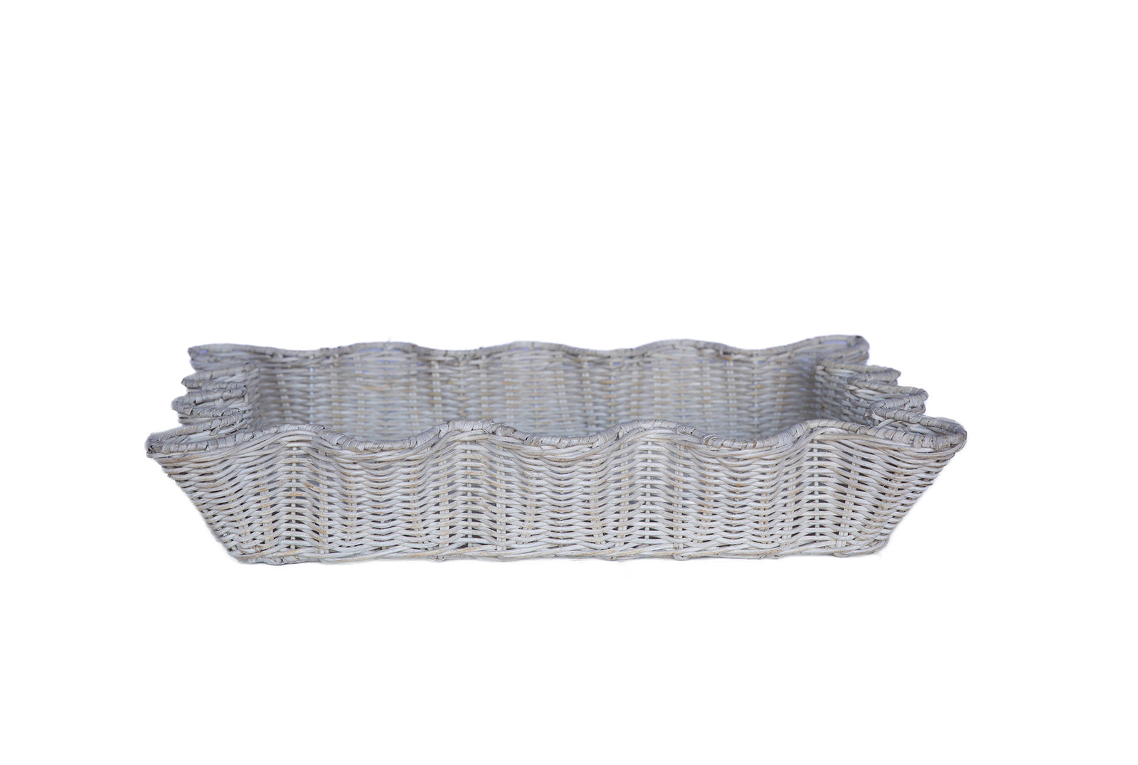 Plastic Ruffle Tray Ruffle Edge Rattan Tray – MerchantCampbell