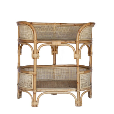 rattan drinks stand