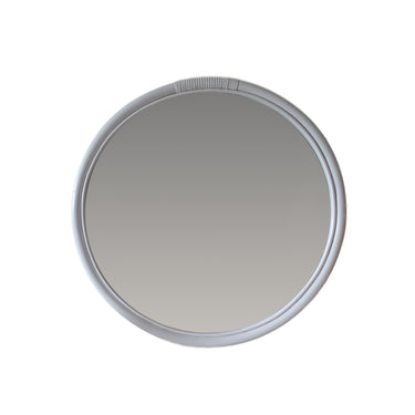 Round mirror bamboo frame