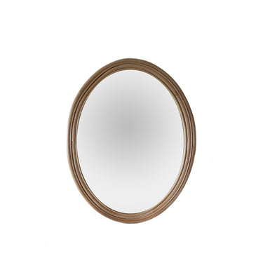 Rattan Oval Mirror