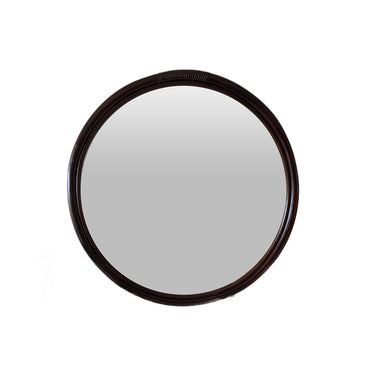 Round mirror bamboo frame