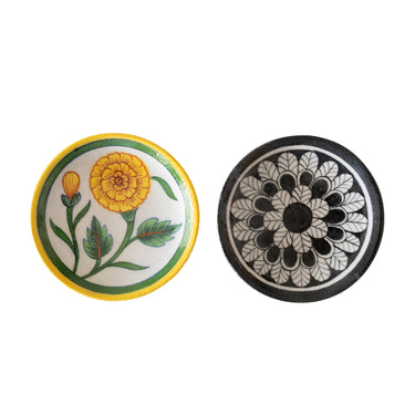 Ceramic bowl with floral design 