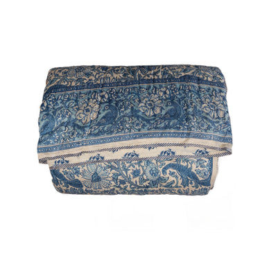 Silk Hand Block Printed Quilt