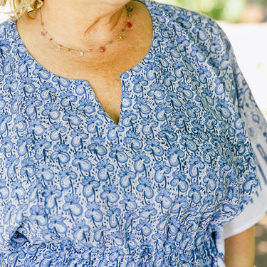 Anokhi floral cotton kaftan
