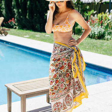 Anokhi Block Printed Cotton Sarong