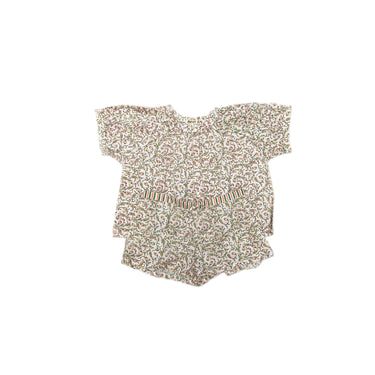 MulticolourBlock Printed Cotton Shorty PJ Set