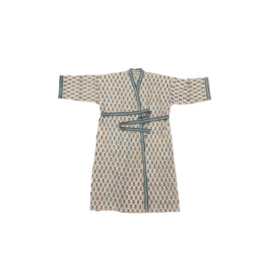Multicolour Block Printed Cotton Kimono