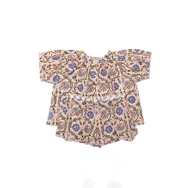 MulticolourBlock Printed Cotton Shorty PJ Set