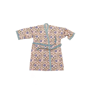 Multicolour Block Printed Cotton Kimono