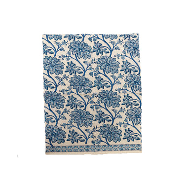 Blue & White Block Printed Utility Towel