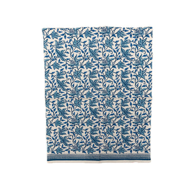 Blue & White Block Printed Utility Towel