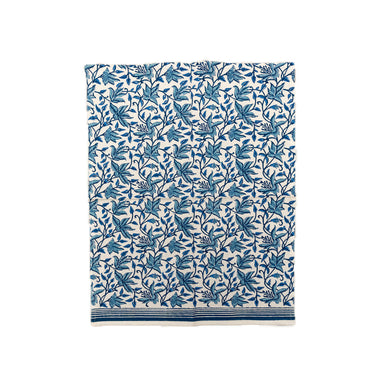Blue & White Block Printed Utility Towel