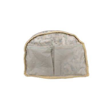 Multicolour Block Printed D Shaped Makeup Purse