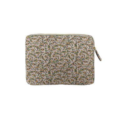 Multicolour Block Printed Cotton Laptop Bag