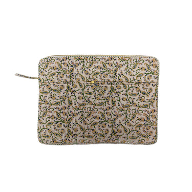 Multicolour Block Printed Cotton Laptop Bag