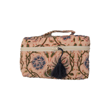 Multicolour Block Printed Beauty Case
