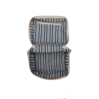 Blue & White Block Printed Beauty Case