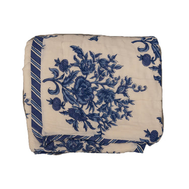 Anokhi Cotton Block Printed Baby Cot Quilt