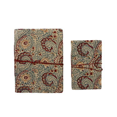 Anokhi Block Printed Fabric Covered Notebook with String Tie