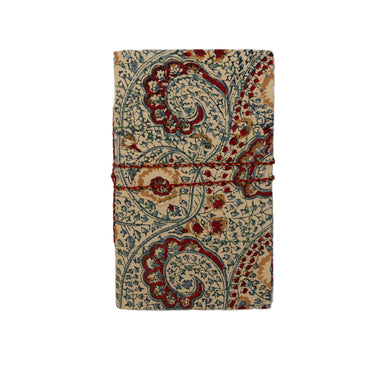 Anokhi Block Printed Fabric Covered Notebook with String Tie