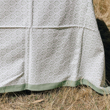 Soft Green Cotton Tablecloth