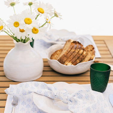 White Ceramic Irregular Bowl